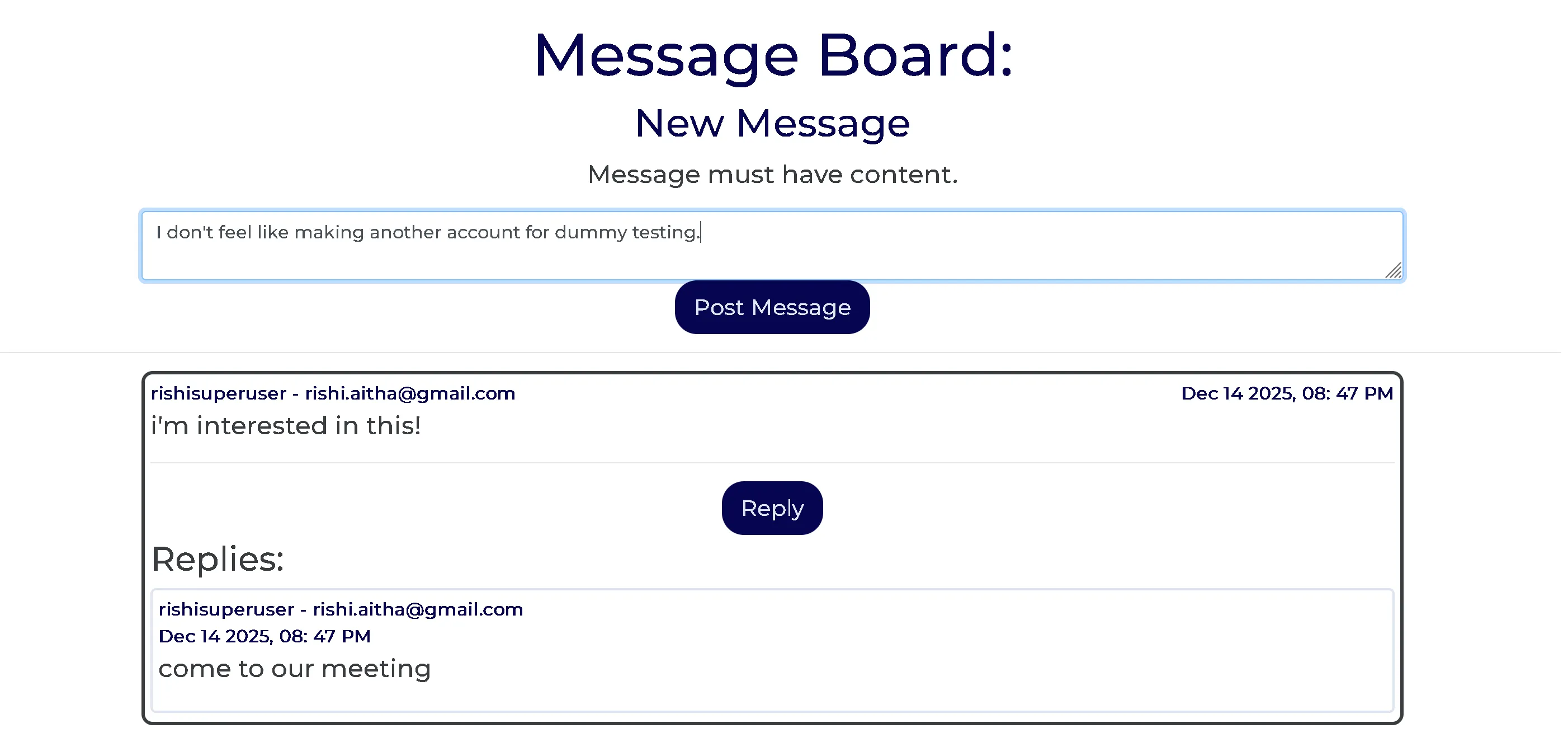 club-directory screenshot 2