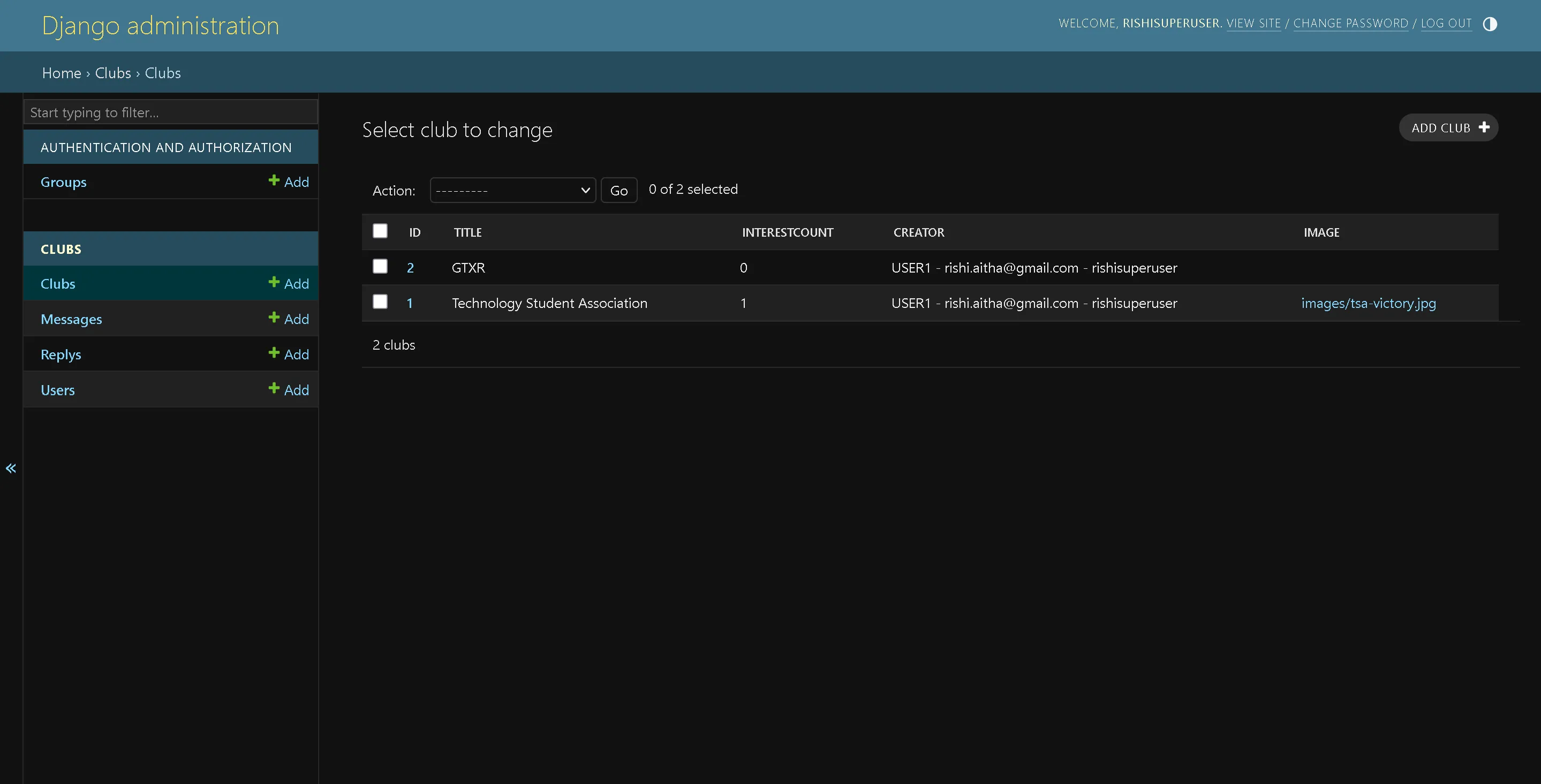 club-directory screenshot 4